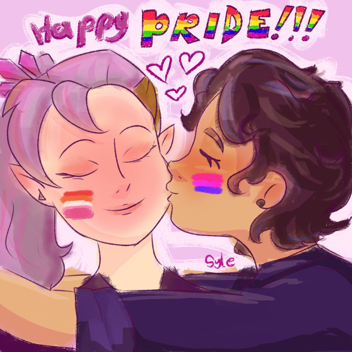 Syledraws's tweet photo. Happy #Pride ;D

#digitalart #PrideArt #lumity #toh #theowlhouse #fanartㅤㅤㅤㅤ https://t.co/jNOftCyAbt