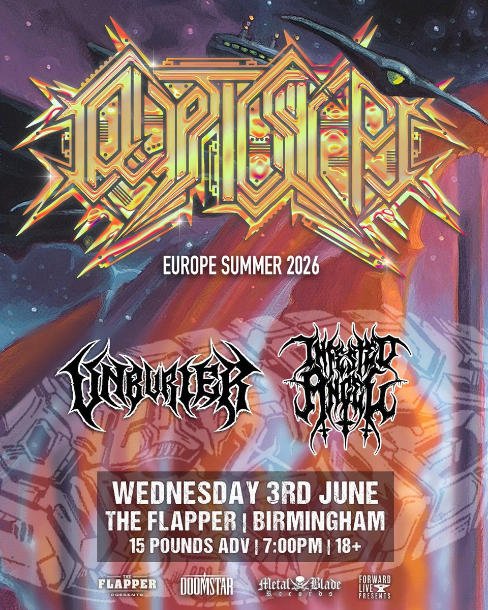 InfestedA's tweet photo. TONIGHT IN BIRMINGHAM!!!

We hit The Flapper with Cryptic Shift + Unburier.

Tickets £15 adv, or £12 with code ANGEL2026.

7pm | 18+

Get yours:
https://t.co/xPIrbS1tDN

#InfestedAngel #BirminghamMetal #DeathMetal #MetalGig #UKMetal https://t.co/y73hMHbics