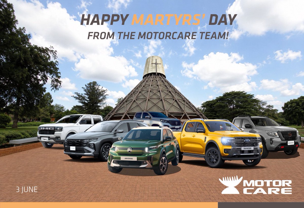 Motorcare_ug's tweet photo. We stand with the Martyrs for their courage and strong faith, that serves as an inspiration to everyone of our family.

Happy Martyrs’ Day from the Motorcare team.

#MotorcareUG #MartyrsdayUG https://t.co/ROwCHAUpis