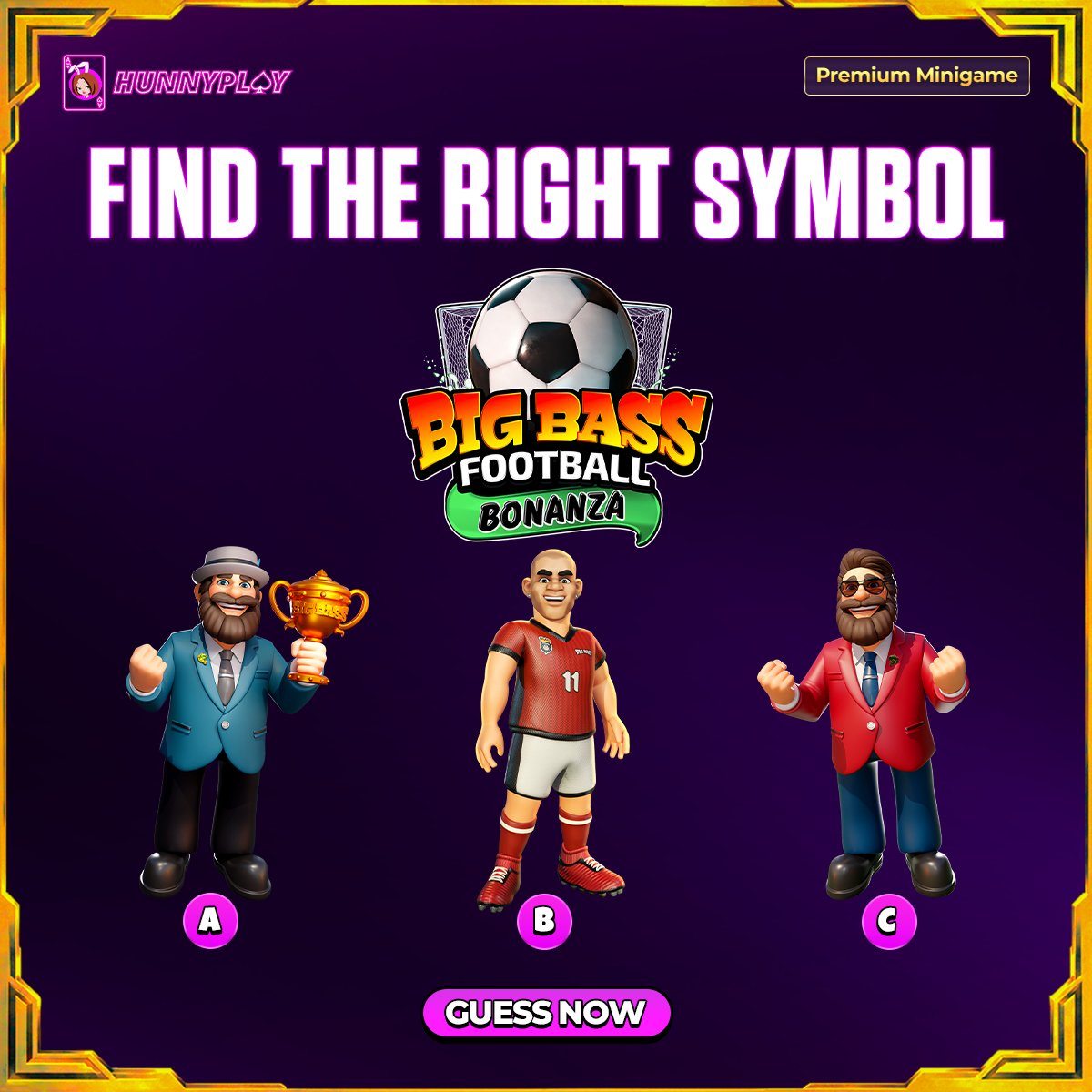 HunnyPlay_'s tweet photo. 🏆PREMIUM MINIGAME 🏆
⚽Can you guess the correct answer to our first challenge?

🎁Total Reward: 450 Free Spins - No Deposit 
📢 How to join:
1️⃣Follow + ♥️ + 🔁
2️⃣Tag 1 friend 
3️⃣Comment your answers + Username on HunnyPlay
4️⃣💳 Deposited $20 or more

#HunnyPlay #Minigame https://t.co/WKpRU0UL7s