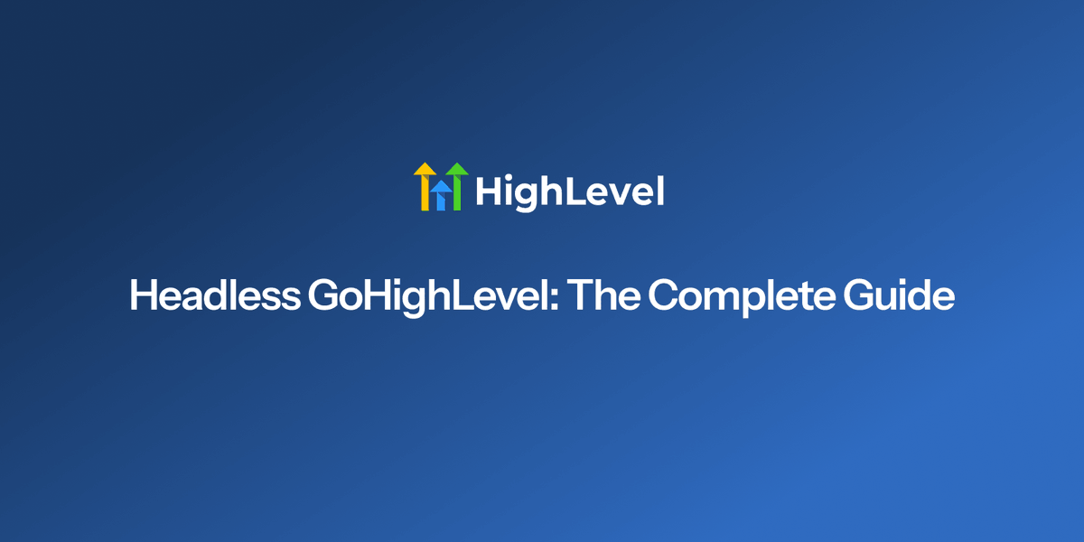 zeon_studio's tweet photo. What Is Headless GoHighLevel?

The mental model is simple:

GHL = the brain (data, logic, automation)
Your frontend = the face (what visitors see and interact with)

We broke down exactly how it works, the API limitations, and a practical reference architecture in our latest blog https://t.co/xXt9NOCidQ