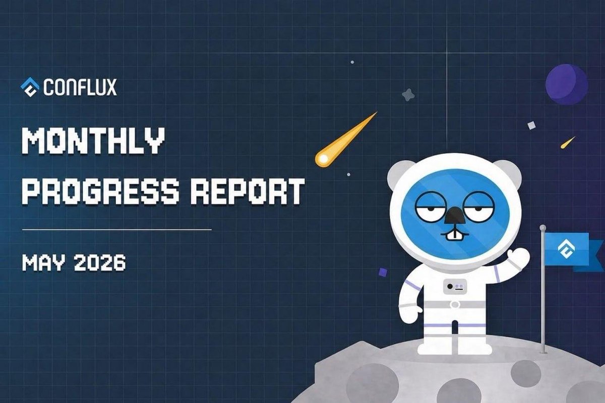 Conflux_ID's tweet photo. Halo Fam Conflux !!

Laporan progres bulanan Mei 2026 sudah rilis.

🔹 Sukses gelar Conflux Digital Finance & Ecosystem Conference di Hong Kong.
🔹 Perluas jangkauan di LATAM lewat acara Bitcoin Pizza Day di 5 kota.
🔹 Sambut mitra ekosistem baru: AntNest, SwarmBase, MarsCat, Cyper Chat, Origins Network, dan Sportix.
🔹 Luncurkan Conflux Contributor Program dengan segudang quests, bounties, dan raffles.
🔹 Rilis hotfixes Mainnet/Testnet dan alat pengembang baru.

Detailnya disini ➔
https://t.co/96JxhtVRJb