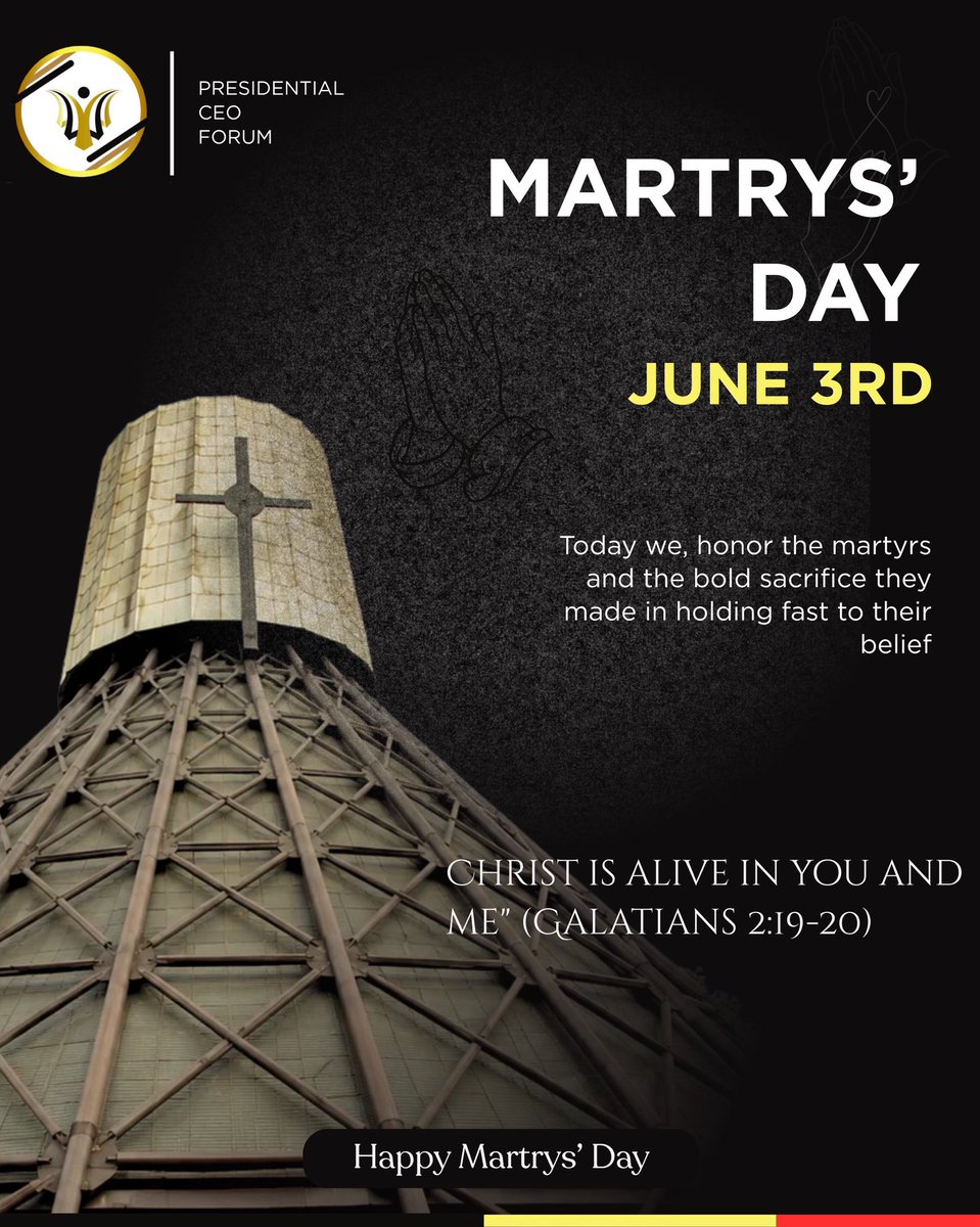 PCF_Uganda's tweet photo. As Uganda commemorates Martyrs Day, we reflect on a legacy of courage, sacrifice, and commitment to a cause greater than self.

These values remain essential in advancing national development, strengthening partnerships, and building a prosperous future for all Ugandans. https://t.co/Pzlp7zB18F