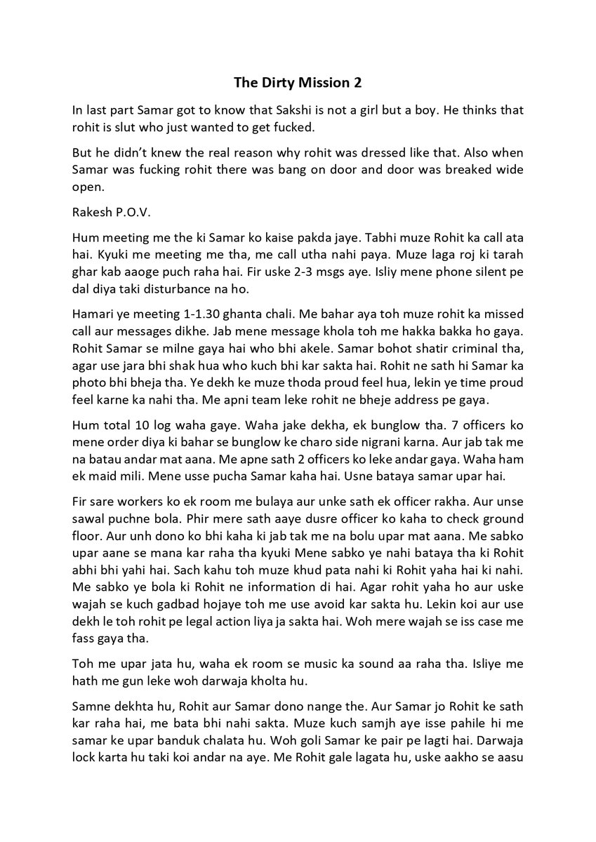 Storiesbyayan's tweet photo. The Dirty Mission (Part 2)

Enjoy second part of dirty mission. Sorry for delay.
You can also enjoy part 3 at just Rs 49. Dm. https://t.co/4Bv5UZSxSp