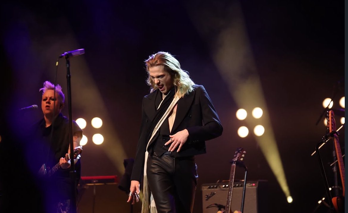 lelioslestat's tweet photo. the fact that these are real pictures that someone took of sam reid as lestat on stage is genuinely the most insane thing that has ever happened in the world https://t.co/vnSgdU337O