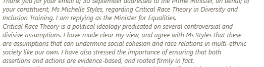 MichelleLStyles's tweet photo. @TomTugendhat @KemiBadenoch Yes on 21 Jan 2021, Kemi replied to my then MP whom I'd emailed on 30 Sept 2020. I have been a fan of hers ever since. https://t.co/CDLCqAxVso