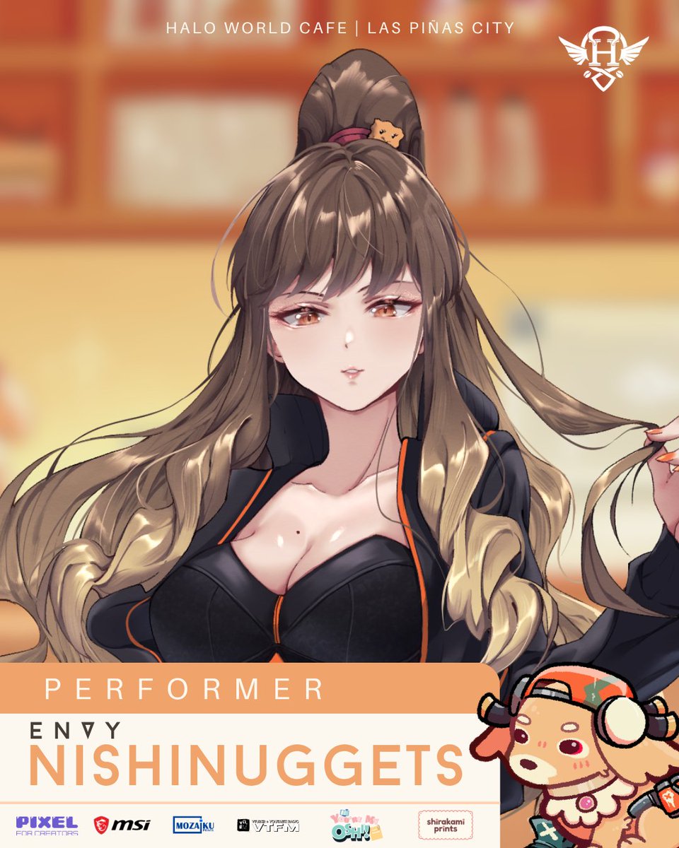 HaloWorldCafe's tweet photo. 🎤 PERFORMER REVEAL

The Phantom Thief VSingers next door. ENVY is the VSinger duo of Nishinuggets &amp; Vanille Velasquez.

Catch their performance first at Halo World Café! 

#HWCVTUBERVALO https://t.co/zzYyGUklkl