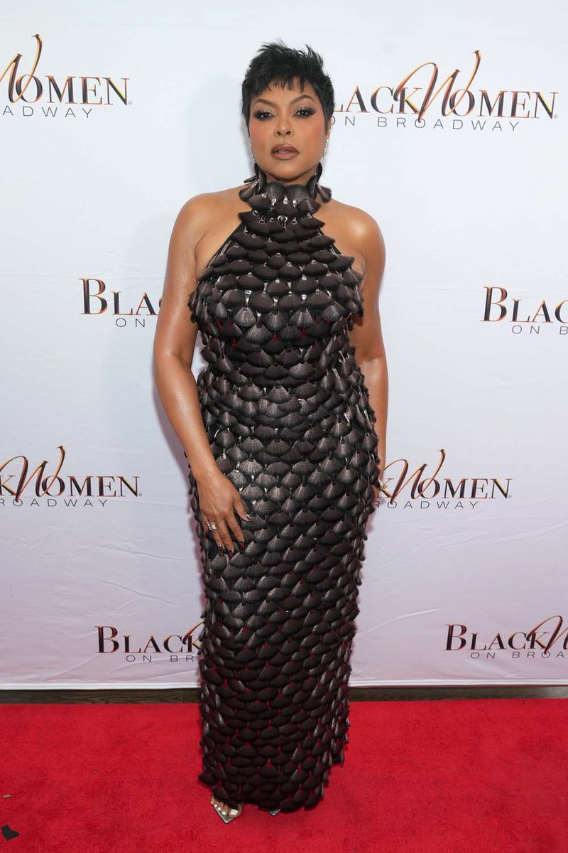 hionfashion's tweet photo. Taraji P. Henson wearing Marine Serre FW26 at the Black Women On Broadway Awards in New York https://t.co/V93ogtoUCM