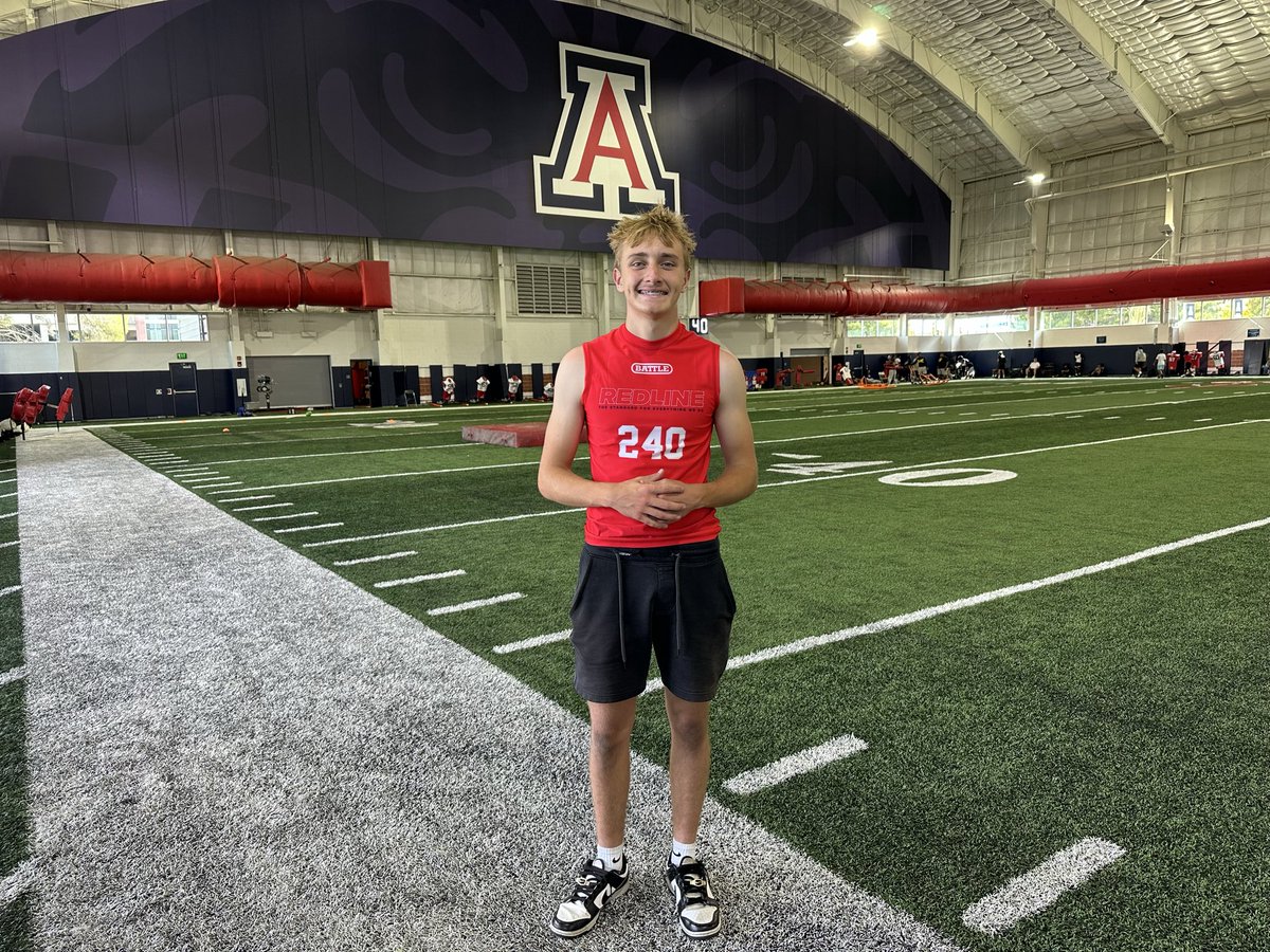 JamesHefferinQB's tweet photo. Some clips and photos from the U of A Camp. Appreciate all the coaches who invested their time and shared valuable feedback. Grateful for the opportunity! @PrescottFB @CoachPatterson @officialKelvinM https://t.co/4Zeckppq1M