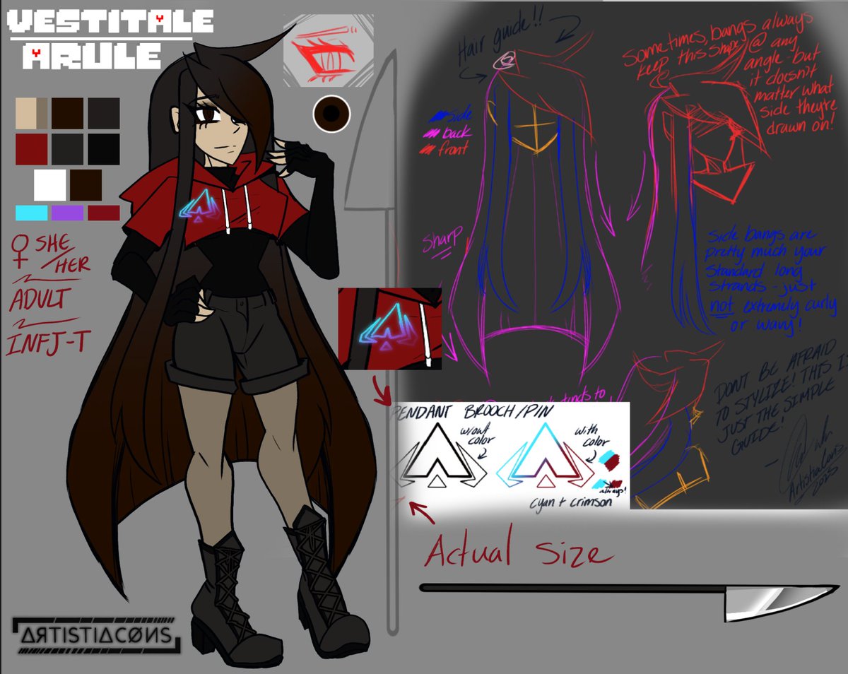 ArtistiaCons's tweet photo. Never posted the ref. Main canon Arule. (her B canon needs an update too)
//
#VESTITALE #AruleUT #Arule https://t.co/q6kNLLU5tn
