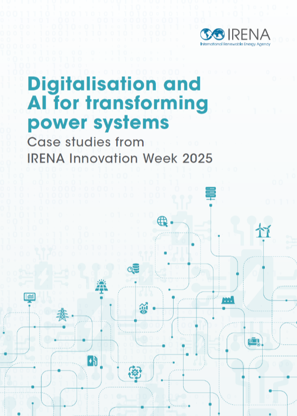 IRENA's tweet photo. From predictive grid maintenance to virtual power plants, digitalisation & #AI are already supporting #renewableenergy integration & more flexible power systems. @IRENA’s recent report highlights 6 case studies from IRENA Innovation Week 2025, showing how digital solutions can unlock grid capacity, reduce curtailment & improve system reliability. Read more https://t.co/s4DxaC83Sy