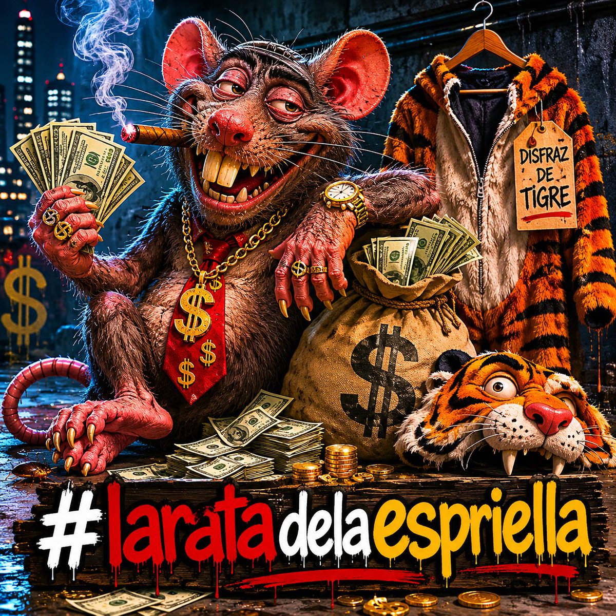 andresmonzan's tweet photo. @BetPlayCO No le pongamos la camiseta a esa rata muchachos ya se disfrazó de tigre ahora quiere disfrazarse de @FALCAO el verdadero tigre que es de colombia #polotica #colombia #cepedaenpimera #noconfundasratascontigres
#laratadelaespriella https://t.co/UaLUEV5Vti