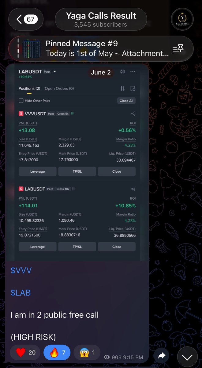 Wickprotocol's tweet photo. $LAB 🔥

Sometimes some calls are meant to be perfection!! I shorted it and instantly dropped the call for free !! I don’t get it ~ if you ask for free calls but you don’t take it , then what’s the point of asking me for trials ?? 

Such a perfect short ~ if you even shorted with 2x leverage it turns out to be 140% gains 🥂

Take the trades with simplicity ~ Don’t rush !! Don’t overtrade !! Don’t invest everything in one token !! Be simple and gain big that’s the simplest strategy!!

#LAB #Binance