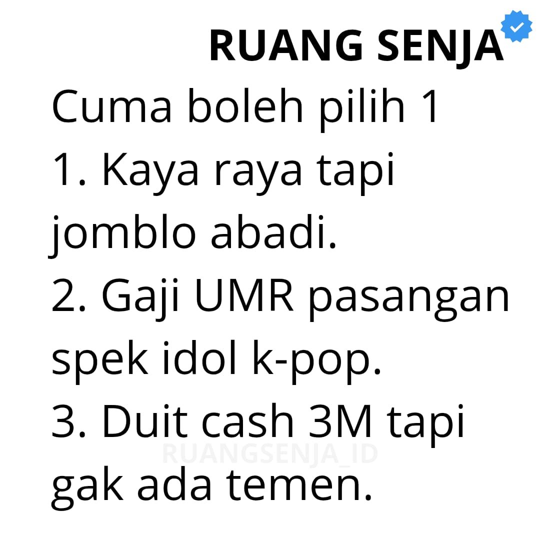 RuangSenja_id's tweet photo. Lu pilih yg mana? https://t.co/bwer2tIMSL