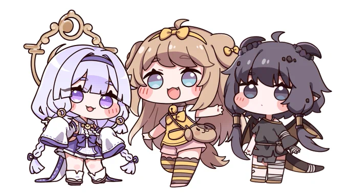 3人並べるとかわいい～～ #Trickcal #トリッカル