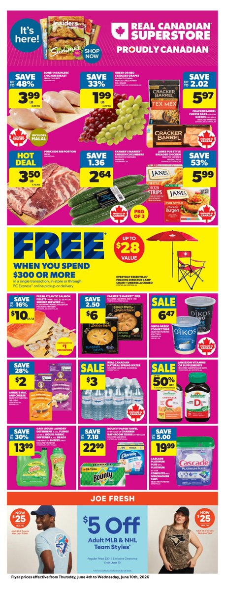 caflyer's tweet photo. Real Canadian Superstore Flyer (June 4 - 10, 2026)
https://t.co/3wssklcBQy
#SuperstoreFlyer https://t.co/0Cz6tJBJEa