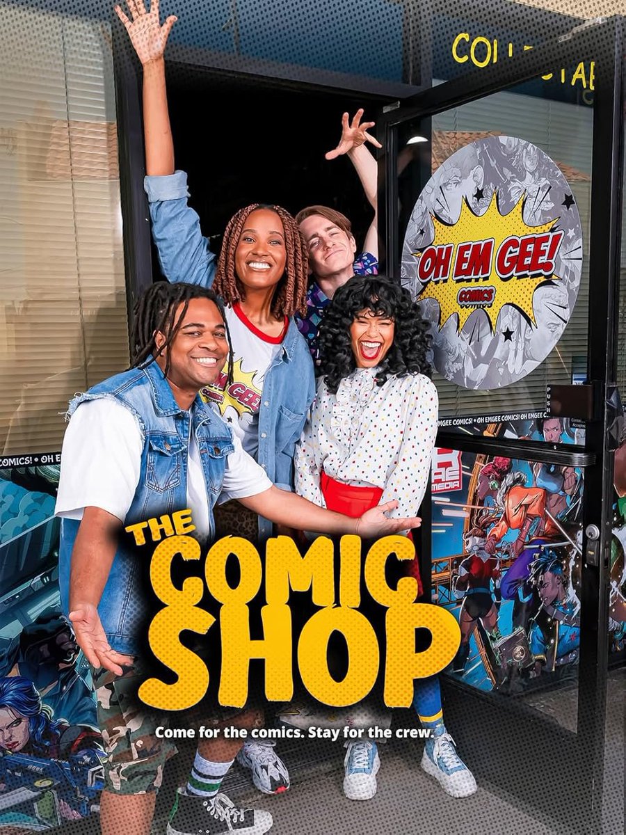 beebslolzz's tweet photo. While we’re highlighting indie black creators right now, I know this isn’t a comic book, but I’d recommend EVERYONE to watch “The Comic Shop”! It’s a mockumentary sitcom about friends trying to save their Black-owned comic book store in Los Angeles! :) https://t.co/KAlaz6NMLw https://t.co/Qpdycpz7F6