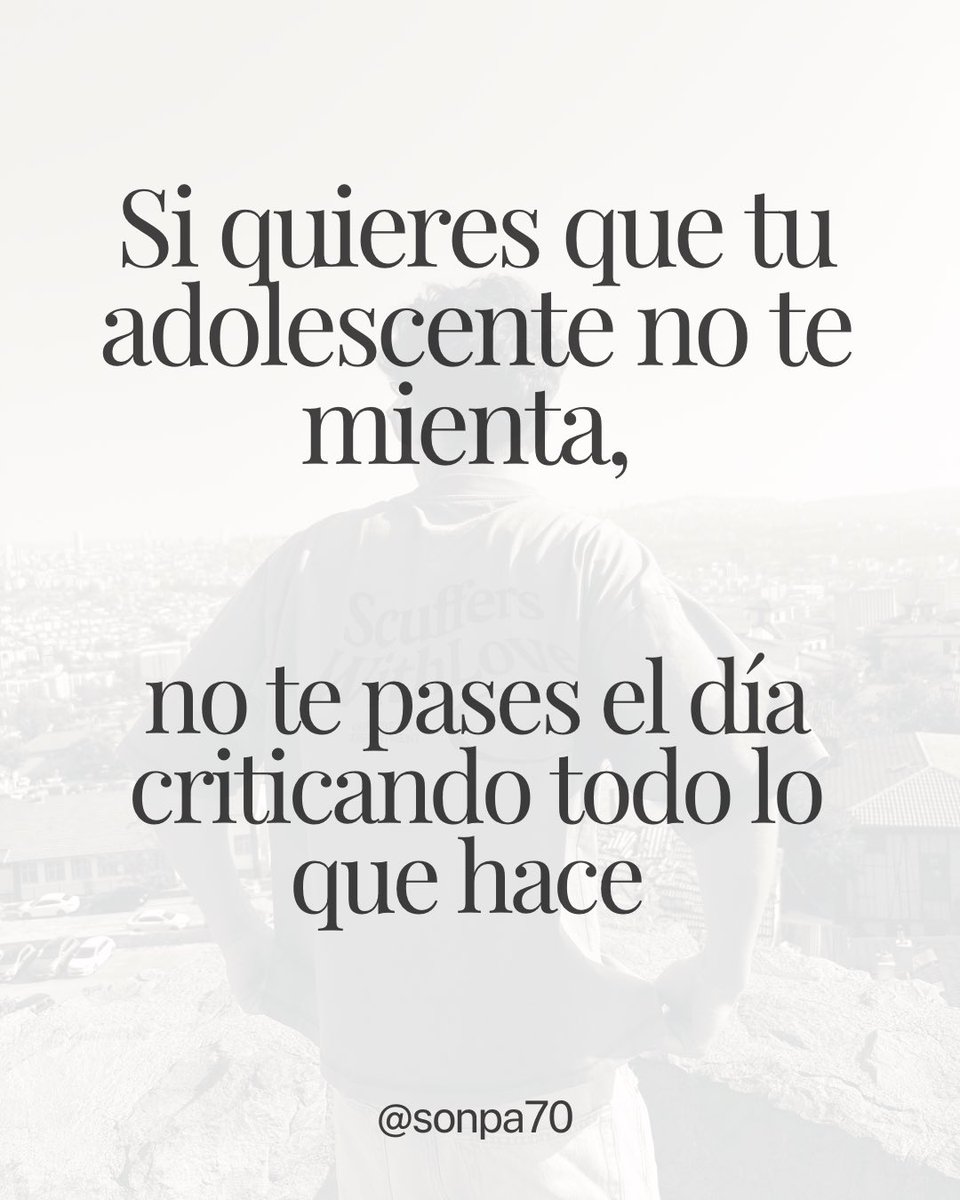 sonpa70's tweet photo. Nuestros adolescentes no siempre nos escuchan pero nos observan a diario.

No hay mejor manera de educar que con nuestro propio ejemplo.

#ejemplo #adolescencia https://t.co/I76xEJPQ6c