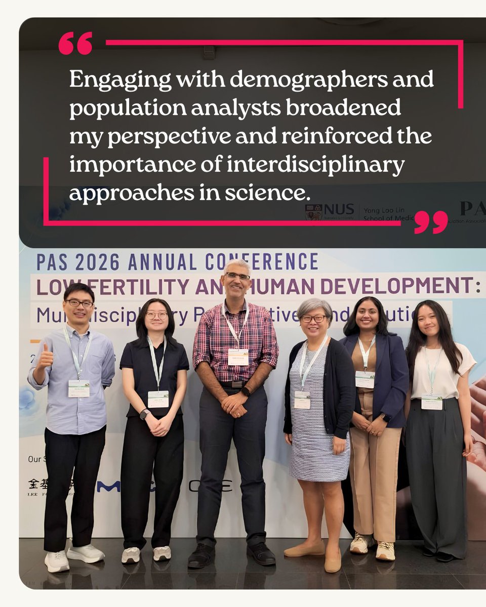 ntusbs's tweet photo. From a Year 3 summer internship to presenting at PAS 2026, Annika' research journey highlights the power of interdisciplinary learning and the opportunities that extend beyond the classroom. Congratulations, Annika!

#NTUSBS #OurSBS #BeyondTheClassroom #InterdisciplinaryResearch https://t.co/HG7UlRlBoO