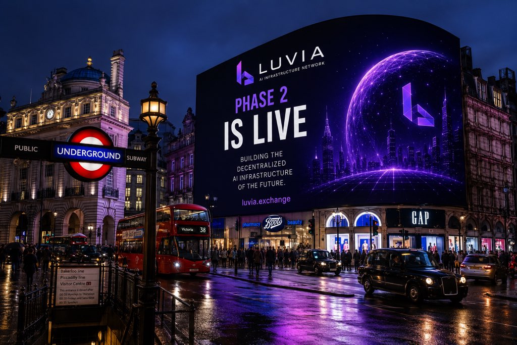 LUVIAtoken's tweet photo. Phase 1 closed faster than expected.
Phase 2 starts NOW.
Early participants enter before: • Major ecosystem expansion • Exchange growth initiatives • New infrastructure partnerships • Global marketing rollout

LUVIA powers the future.
#LUVIA #AI #GPU #DePIN #Crypto #Arti https://t.co/dj5TLdU0jc
