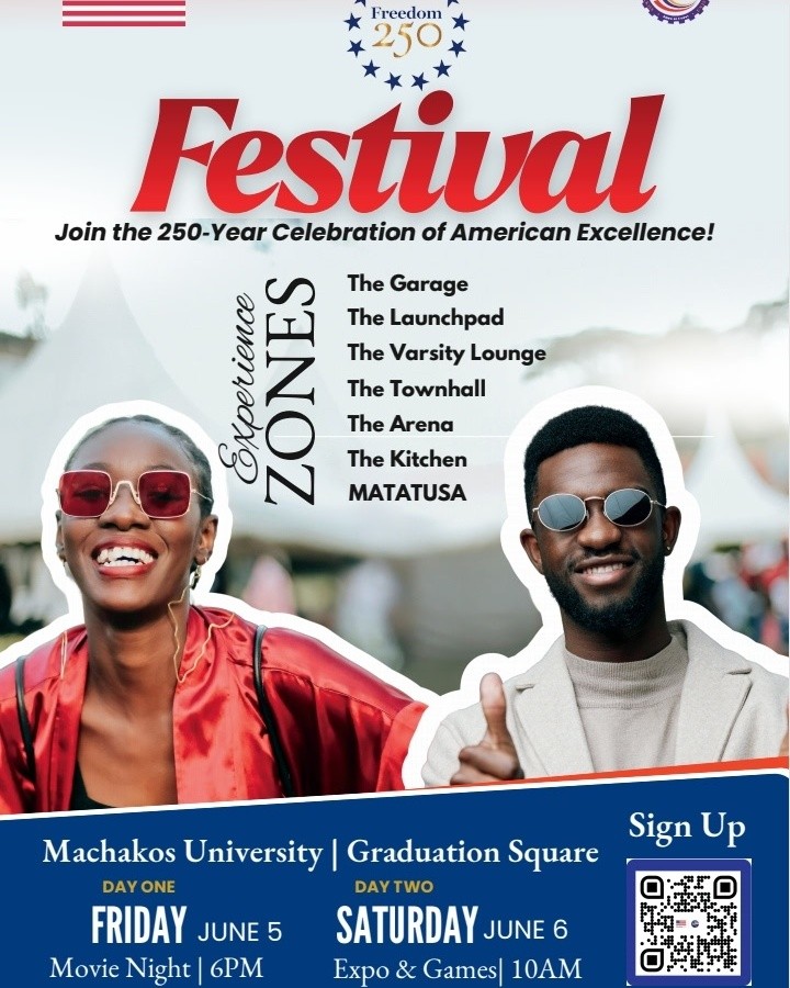 mksu_official's tweet photo. Let's meet on Saturday, 6th June, 2026, at 10AM for the American Festival. Sign up using the QR code provided. See you then!

#USAMksU #AmericanFestival #250YearsofFreedom https://t.co/SVzfCmxSpZ