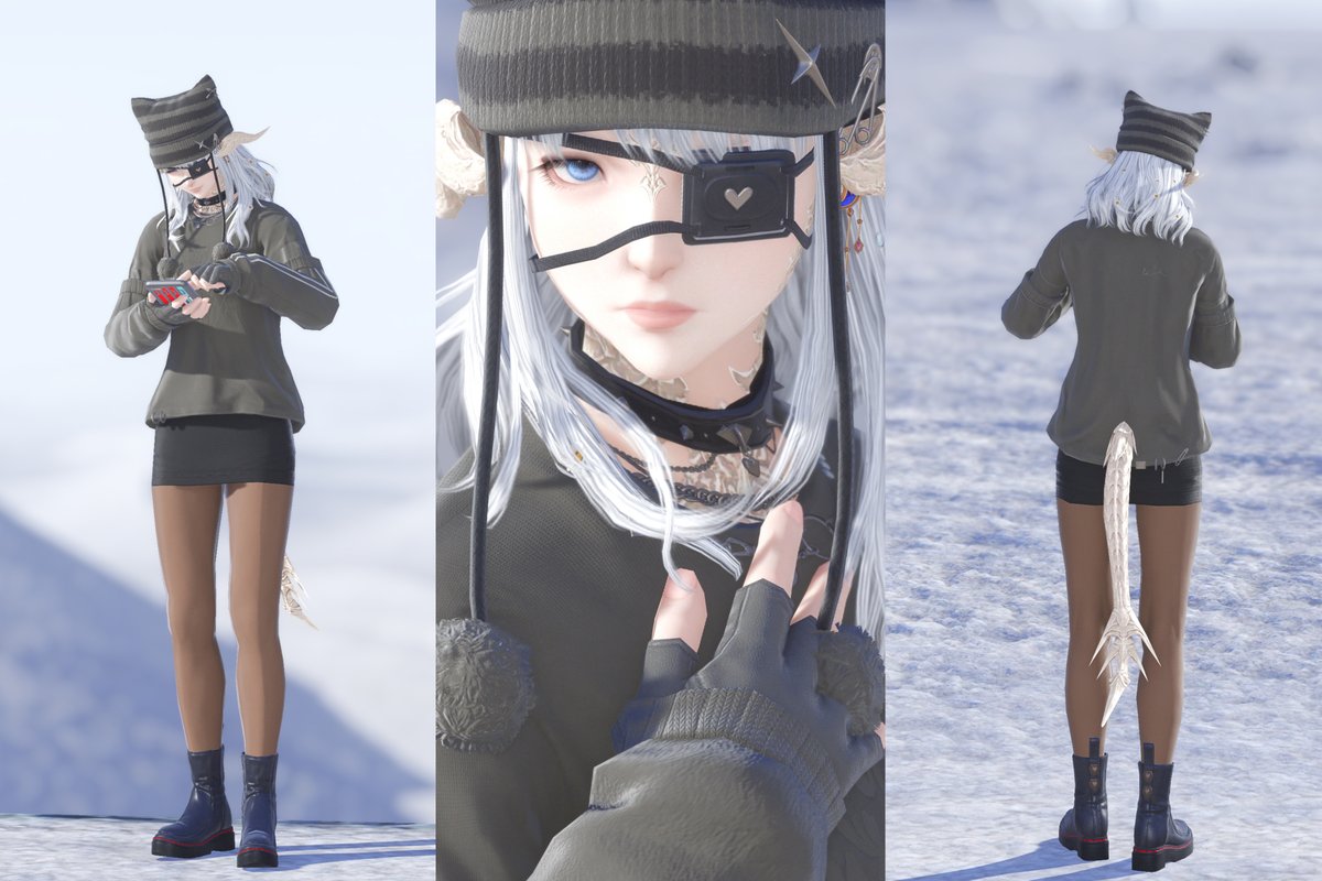 3847_ff14's tweet photo. #파판룩템 #FF14 

🖤 여성 / 아우라 🖤

▪️얼터너티브 모자(탄회색)
▪️얼터너티브 셔츠(탄회색/탄회색)
▪️A1 극대 팔덮개(탄회색/탄회색)
▪️(모조) 연금술사 긴바지(칠흑색/두더지색)
▪️따스한 발렌티온 신발 https://t.co/PwtAo7t8Wl