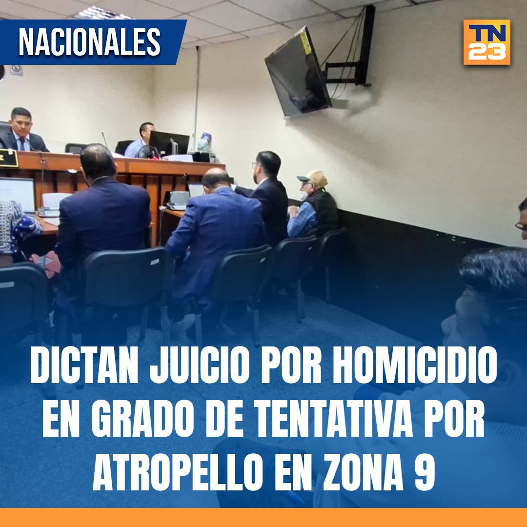 TN23NOTICIAS's tweet photo. #Dictan #juicio por #homicidio en #grado de #tentativa por #atropello en #Zona9 capitalina ➡️ https://t.co/CsL1DUGPz4 https://t.co/fYfjlZdZki