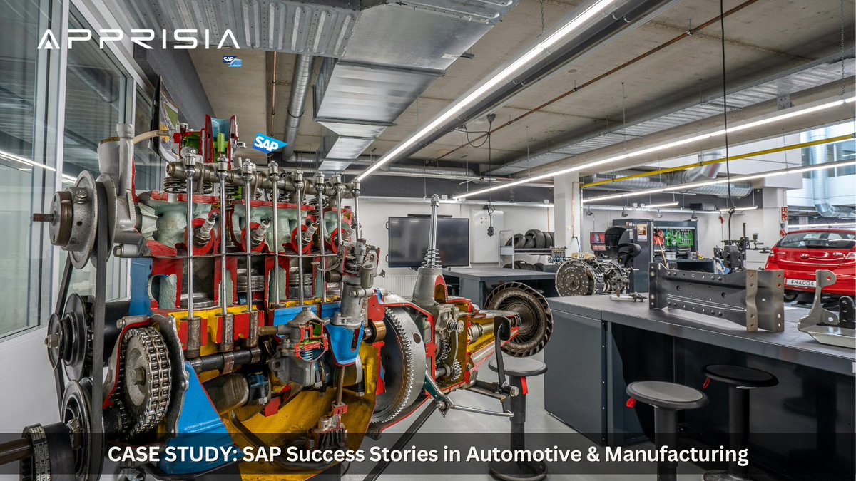 Apprisia_'s tweet photo. SMB automotive &amp; manufacturing firms rely on #SAP for critical operations - but expert support makes the difference.

See our #caseStudies, highlighting SAP support, maintenance &amp; enhancements driving efficiency &amp; system stability. https://t.co/YIL2oDPRg7 https://t.co/mIvWDMeerL