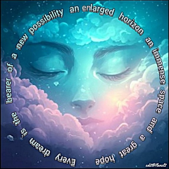 ilanel2's tweet photo. "Every dream is the bearer of a new possibility, an enlarged horizon, an immense space and a great hope."
(Howard Thurman) ✍️🙏😶‍🌫️ https://t.co/hihJVQZOXd