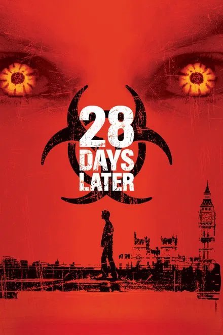 SmokeAndScreen's tweet photo. First watch: 28 Days Later (2002) https://t.co/9Y0kpjriwI