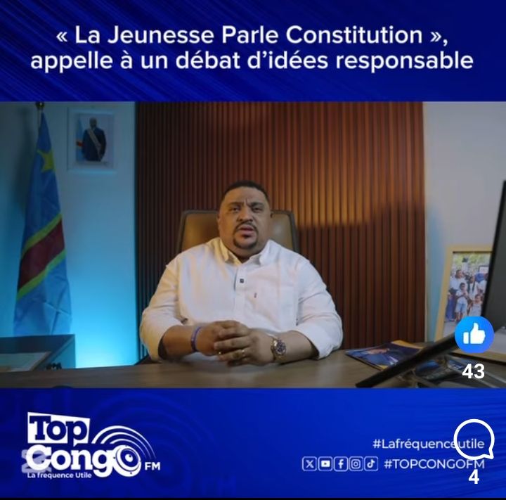 heritieryongo6's tweet photo. 🗞️🇨🇩 RDC | #SERGE Etinkum Anza, promoteur de la plateforme « La Jeunesse Parle Constitution », plaide pour un débat constructif fondé sur les idées et le respect des valeurs démocratiques. Il invite les jeunes à se détourner de toute forme de violence et de manipulation... https://t.co/QjsLFBWTQv