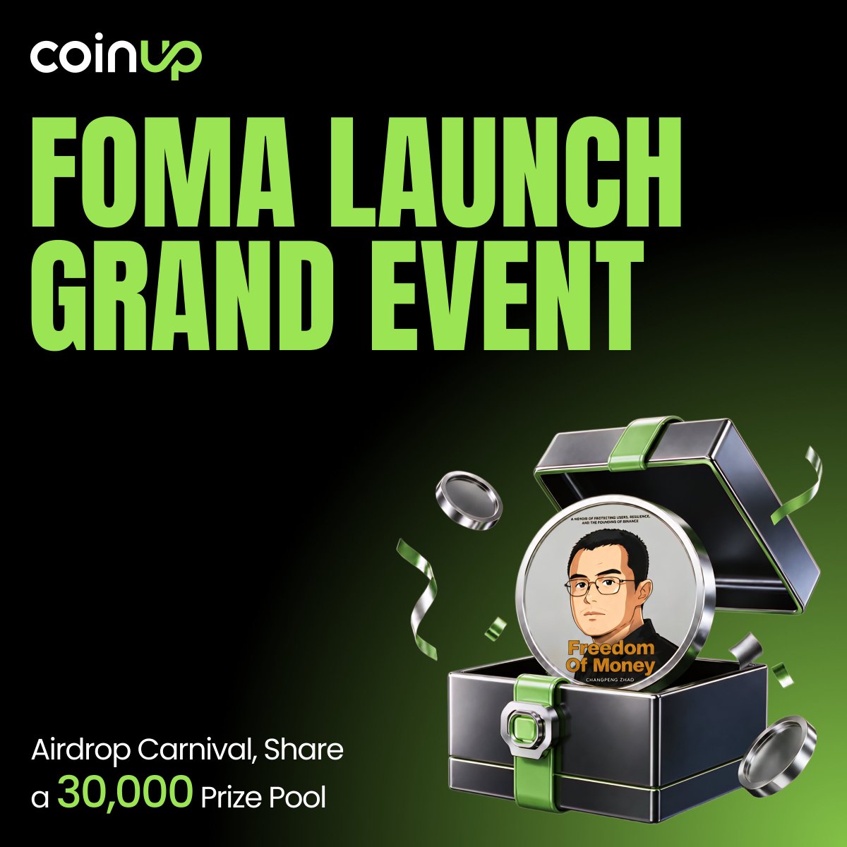 CoinUpOfficials's tweet photo. 🚀 Foma Launch Event Is Live!

🎁 30,000 CP Prize Pool

 💸 100% Trading Fee Rebate

 📈 Deposit &amp; Trade to Earn Airdrops

💰 Deposit Rewards | up to 80 CP

 📊 Trading Rewards | Earn extra 50 CP 

⚡ Limited rewards, first come first served https://t.co/0ew3x8YAHt