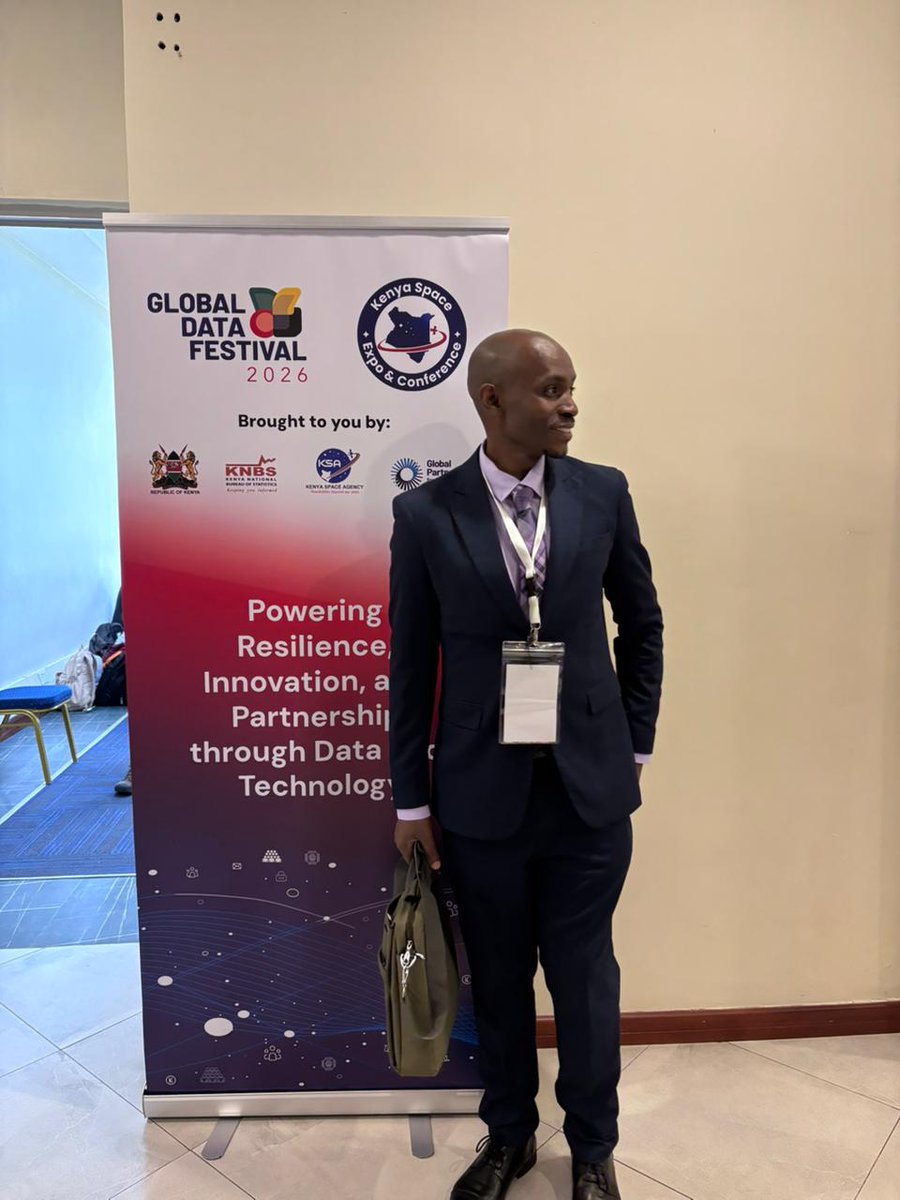 BernardSabiti's tweet photo. Representing @aphrc this week at the 2026 Global Data Festival organised by @Data4SDGs, @KNBStats and @SpaceAgencyKE . Over 100 experts r discussing the future of data and statistical ecosystems amid rapidly evolving technolgies like AI &amp; reducing international funding for stats https://t.co/XcOXZMjjkd