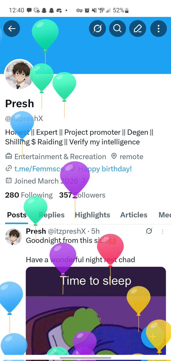 itzpreshX's tweet photo. It's my birthday today. 🎂

No long speech.
Just grateful to God for life, good health, and another chance to keep building.

A birthday wish or prayer would mean a lot. 🙏❤️ https://t.co/1pmWARAOe2