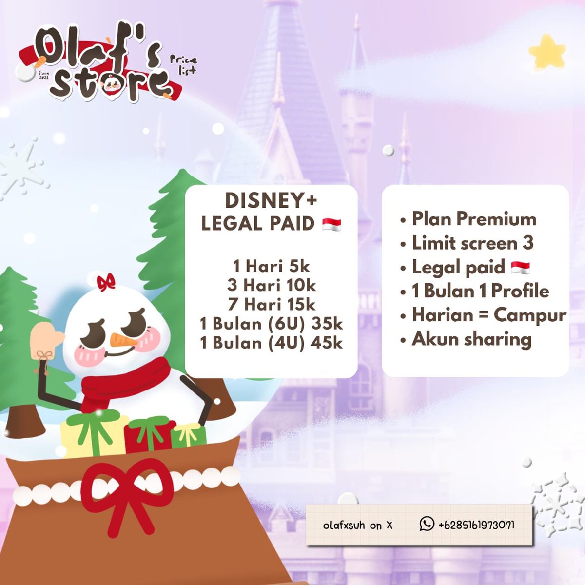 polcadaily's tweet photo. Netflix disney sehari harian seminggu ready yuk https://t.co/po0PvTawYE