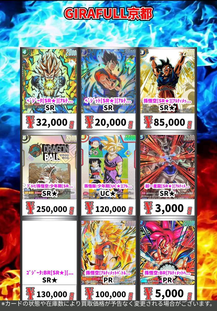 ドラゴンボール ＃DBFW 🟠パラレル・アルティメットバトル ﾌﾞﾙﾏ/孫悟空