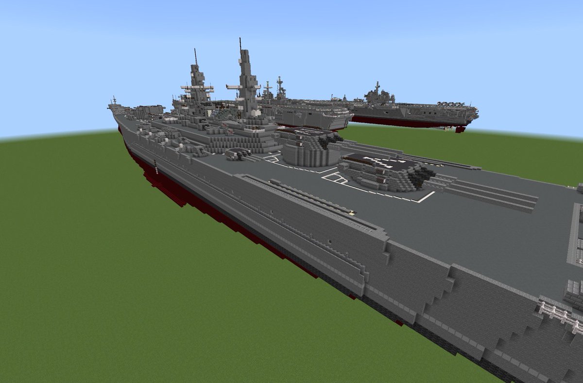 SUXoMF7Ape12672's tweet photo. 播磨改一型戦艦
武装が旧式化した播磨型の近代化改修型で、対空兵装、VlSの更新、砲配置など見直され更新された第1次改装型。
55cm三連装主砲塔及びミサイルによる飽和攻撃を主戦法とし、艦隊の打撃力、抗堪性の主を担っている。
2年と少し前に建造した播磨型のリメイクです。何とか形にはなったかな。 https://t.co/pmROdVFC50