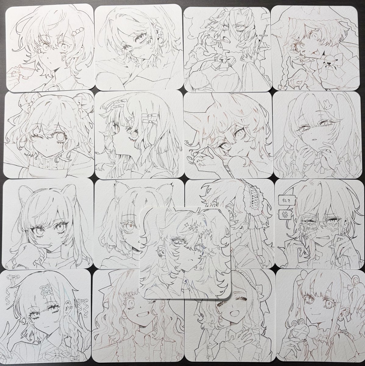 いっぱい描いた 