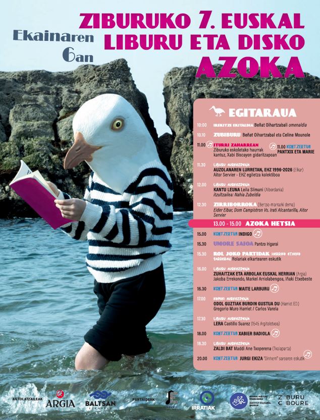 TxertoaA's tweet photo. ZIBURUKO EUSKAL LIBURU ETA DISKO AZOKA
#argia #baltsan #ziburu @elkar https://t.co/MTB8y2uKwo
