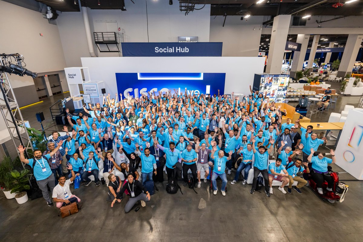 CiscoLive's tweet photo. It's #CiscoSpiritDay for the first time at #CiscoLive ! We can't wait to see all of you sporting your Cisco pride. 

Don't forget to show up and show out for the Cape Contest today - your last chance to win the coveted Cisco Live Cape. Good luck! 💙 https://t.co/jHy6q0LDlN