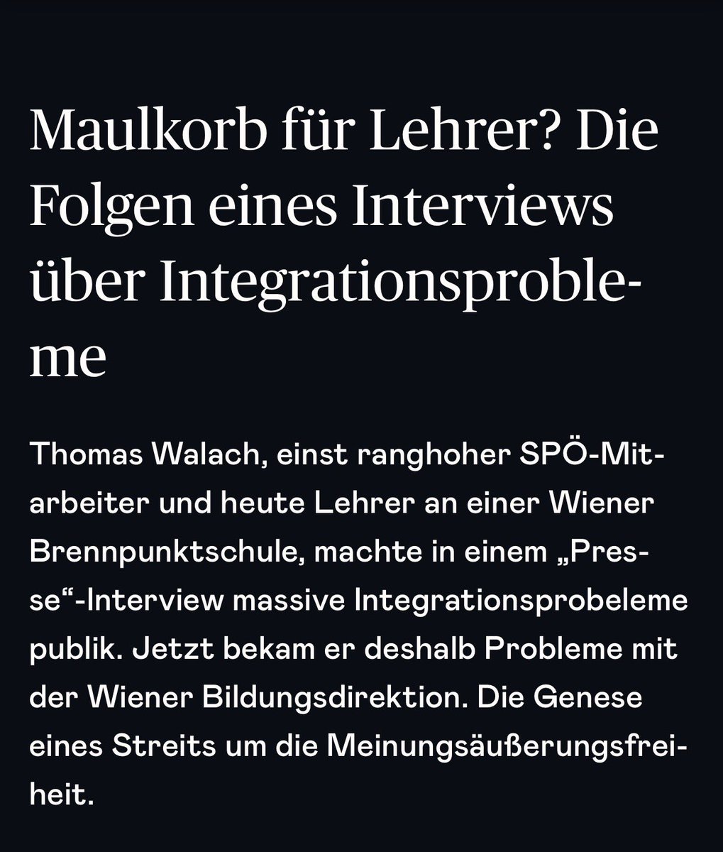 FranzSchellhorn's tweet photo. Maulkorb für einen Wiener Lehrer: Wo bleibt der Aufschrei der @Arbeiterkammer, des @oegb_at und der Lehrergewerkschaft? Schweigen im Lande. Woran das wohl liegen mag? https://t.co/sEbF4itSzp