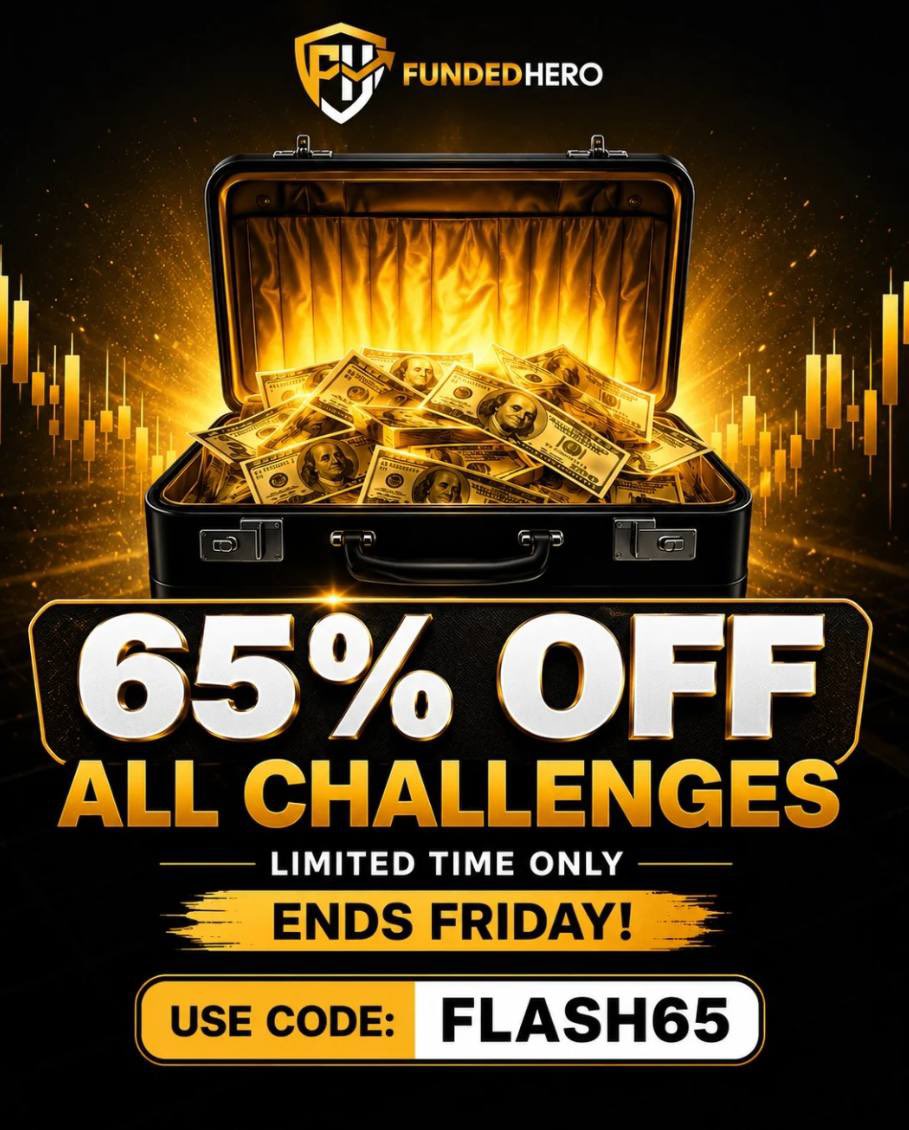 Basitiano1's tweet photo. 🔥 BIGGEST DEAL OF THE WEEK! 🔥
Get 65% OFF all FundedHero Challenges for a limited time only! 🚀
💰 Use Code: FLASH65 ⏳ Offer ends Friday — don't miss out!
Start your funded trading journey today and save big. 📈🔥

https://t.co/1031C2rtgg https://t.co/h85e0dHYz7