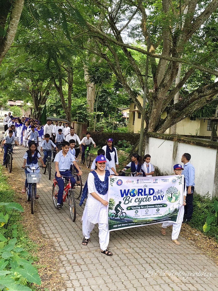 nss_dietjorhat's tweet photo. 🚴‍♂️ World Bicycle Day 2026 was observed on 3 June 2026 byNSS Unit, DIET Jorhat, Titabar. To promote fitness, environmental sustainability, and eco-friendly transportation, a Bicycle Rally was organized.
#worldbicycleday2026 https://t.co/FXs4o74Kg8