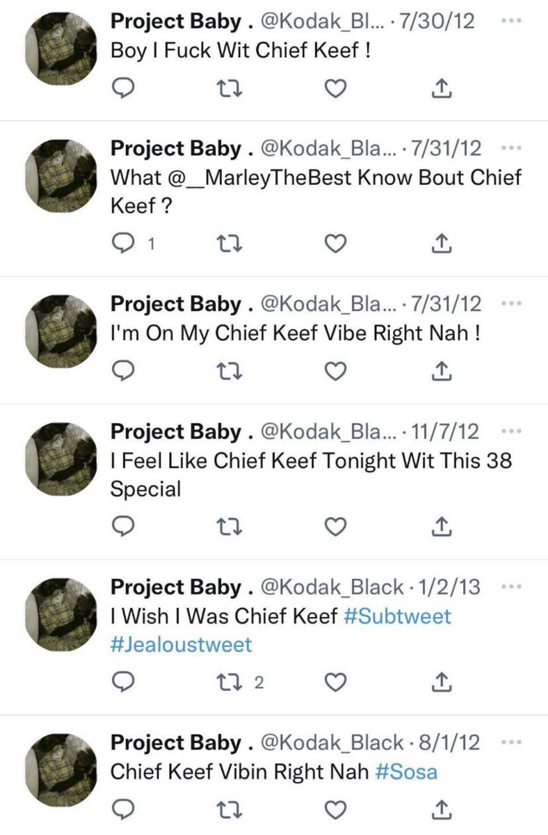 GLORY3OO's tweet photo. @darksidechris30 @TheeKyleSmith1 @mymixtapez Keef blew up 2012 Kodak blew up in late 2015-16 lol he was a Keef fan growing up too https://t.co/SPSWmCFV7e