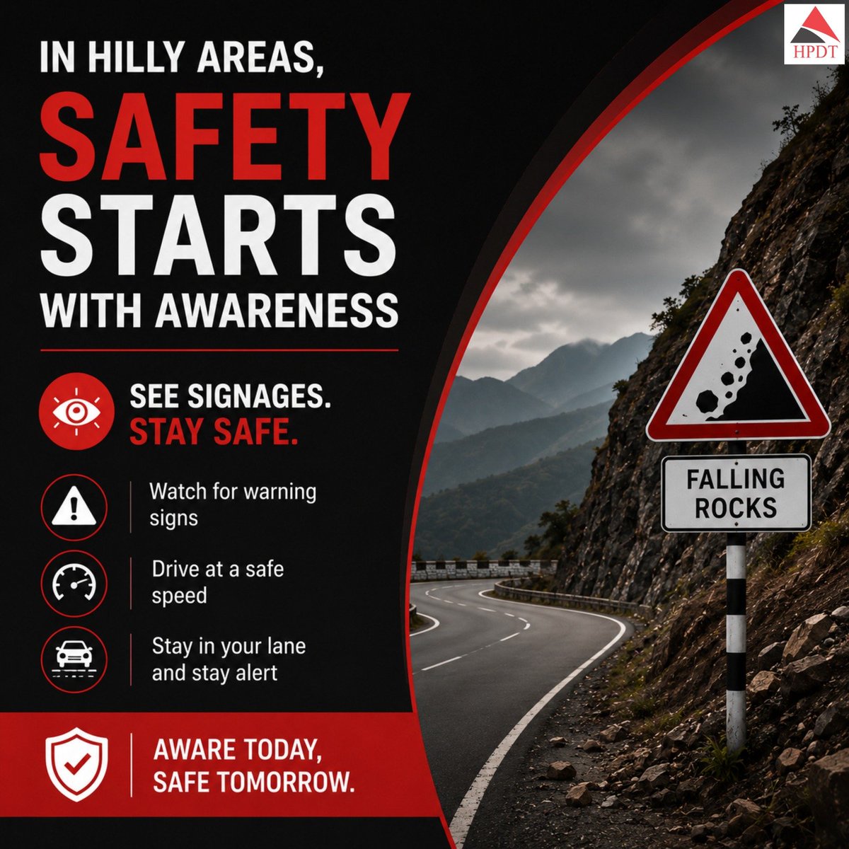HPDTofficial's tweet photo. In hilly areas, road signages can save lives. Stay alert, follow warnings, and drive responsibly. Awareness today means safety tomorrow.

📞 0177-2803136
📧 larsc-tpt@hp.gov.in
🌐 https://t.co/ypLY5lMJZF

@Agnihotriinc @SukhuSukhvinder 
#RoadSafety #SafeDriving #HillRoadSafety https://t.co/qQQu14vU7J