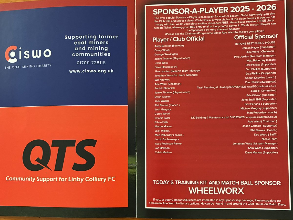 LinbyFc's tweet photo. SEASON CARDS 2026-27
Our Season Cards are now available to purchase .£40 gets you into every match played at the @AJSEmbroidery Arena .
IncludesPlayer Sponsorship
Plse get in touch if you are interested 
@rlntfc @CentralMidsAll https://t.co/1msjAUXQ4a