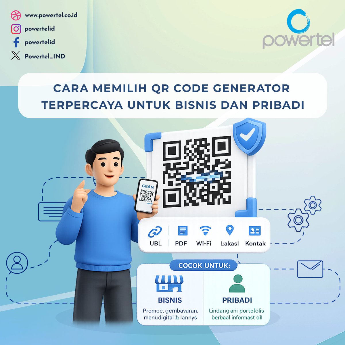 Powertel_IND's tweet photo. Cara Memilih QR Code Generator Terpercaya untuk Bisnis dan Pribadi

#QRCode #QRCodeGenerator #TipsTeknologi #PowertelId https://t.co/blYF2QktlY
