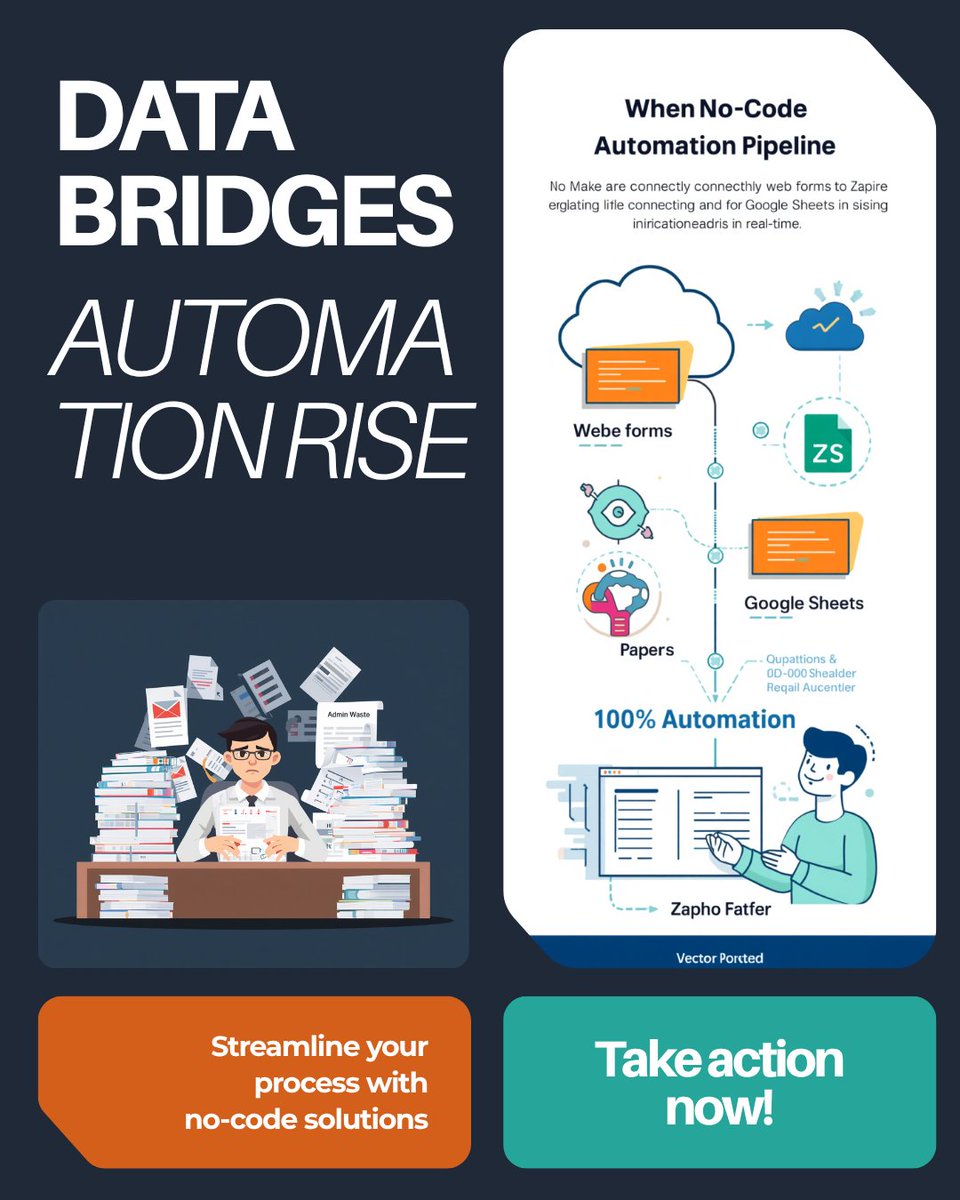 veer158's tweet photo. Stop copying and pasting data manually! 🛑 Use no-code tools like Zapier or Make to connect your web forms directly to your CRM and Google Sheets. Automate the boring stuff instantly! #Zapier #NoCode #BusinessAutomation https://t.co/NlYRxLr04x
