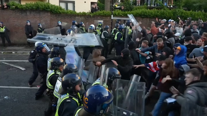 UnityNewsNet's tweet photo. Home Secretary Shabana Mahmood has 'condemned the violent scenes' in Southampton last night and said demonstrators who broke the law can expect heavy prison terms.

Sources close to the Police have briefed the media that they will be using Palantir Facial Recognition software to pore over livestreams from the event to identify targets for arrest.
