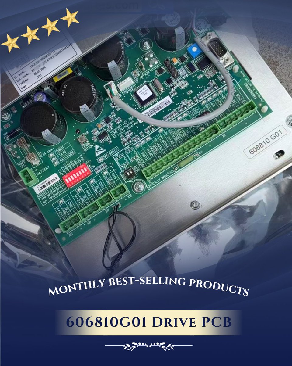 echointl_trade's tweet photo. Monthly Best-Selling Spare Parts - KONE Door Operator AMD DRIVE 606980G01

✅Trusted by elevator &amp; escalator professionals worldwide.
More Than Parts. A Promise to Move You Up.

#ElevatorIndustry #ElevatorParts #ElevatorMaintenance #EscalatorParts #EEP #EchoElevadorPartes https://t.co/V3HpO3hBBe